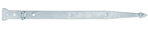 Alberts 315498 Werfgehänge | mit vernietetem Stift | galvanisch verzinkt, dickschichtpassiviert | Band 600 x 45 mm | Scharnier 101 x 63 mm