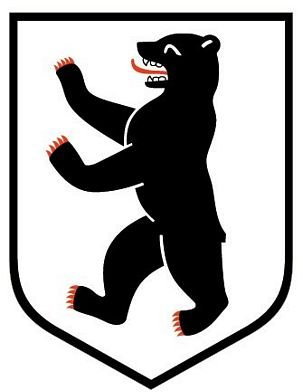 Autoaufkleber Sticker Berlin Schild Kontur Fahne Aufkleber