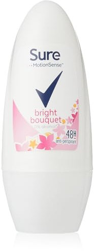 Sure Women Fragrance Collection Bright Roll-On Anti-Perspirant Deodorant - 50 ml (Pack of 6)