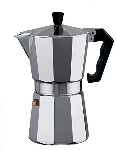Borella Casalighi Polo Cafetiere, 6 Cup, Aluminium, Grey