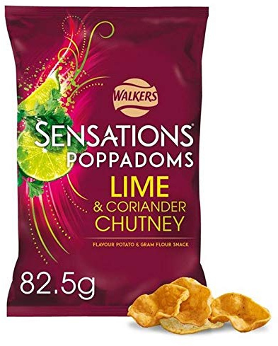 4x Sensations Chaux Et Chutney Poppadoms 82,5 G 82,5 G