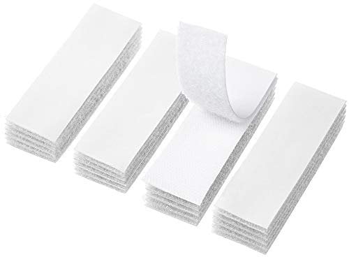BRAVESHINE 16 Pack Industrial Strength Sticky Pads Heavy Duty, Picture Hanging Strips, Extra Strong Hook and Loop Tapes for Walls,Floor, Plastics, Glasses, Metals (3x10cm, White)
