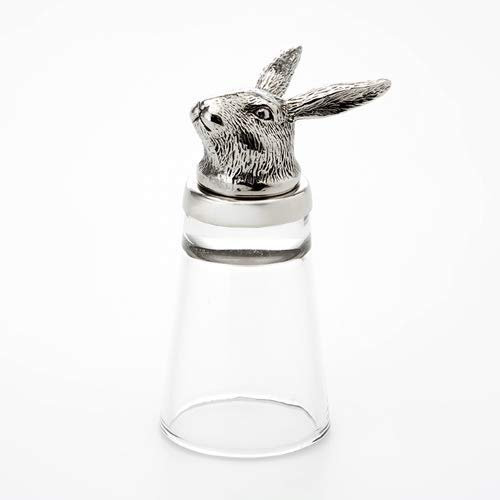 Dekolust Schnapsglas Hase Silber