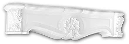 PRO[f]home® - Dekorativer Kamin 164001 Zierelement Zeitloses Klassisches Design weiß Profhome