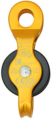 Kong Turbo Roll Aluminium-Riemenscheibe, Schwarz/Orange, Einheitsgröße