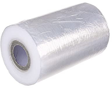 Othmro 1 film étirable de 12 cm x 200 m en plastique durable - Rouleau de film rétractable très résistant pour déménagement et emballage - Transparent