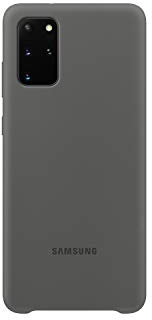 Samsung Silicone Smartphone Cover EF-PG985 für Galaxy S20+ | S20+ 5G Handy-Hülle, Silikon, Schutz Case, stoßfest, dünn und griffig, grau - 6.7 Zoll