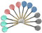 EUROXANTY Dartpfeile aus Stahl, Dartpfeile aus Messing, hohe Präzision des Flugs, Original-Flossen-Design, 12 Stück