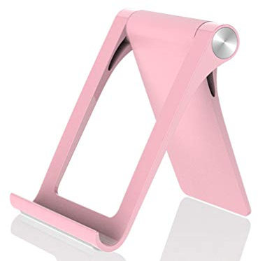 ZKHD Téléphone Portable Support, Support Tablette pour Bureau, Voiture, Lit, Maison Et en Vol De L'avion Accessoires Voyage Gadgets Voyage Universa,Rose