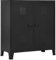 vidaXL Aufbewahrungsbox, Industrie, 90 x 40 x 100 cm, Stahl, Schwarz