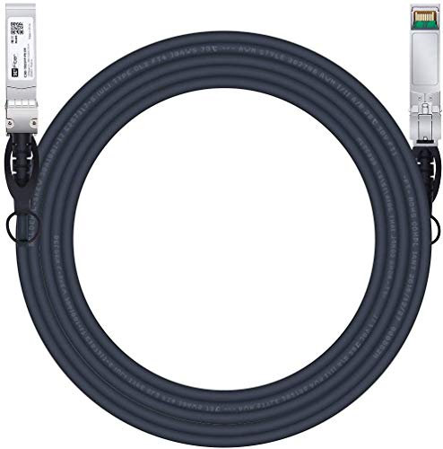 H!Fiber.com 10Gb/s SFP+ DAC cable, 5-meter (16.5ft), 10GBase-CU passive direct copper Twinax SFP+ cable, for Cisco SFP-H10GB-CU5M, Ubiquiti,Netgear and Other Open Switches and NIC