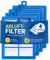 VIOKS Filter 4 Pieces Replacement for Electrolux Vacuum Cleaner Filter 900167768/2 EFS1W Hepa Filter for Vacuum Cleaners, Bagless Philips Battery Vacuum Cleaner Aeg