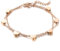 HSWYFCJY Rosegold Damen Armband mit Herz Anhängern,Layered Doppelt Kette Armband für Frauen,Armkette Edelstahl für Mädchen