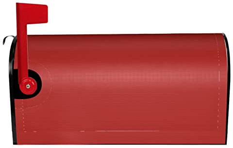 MONIKAR Rosso lampone Modello Impermeabile Protezione Solare Letterbox Copertura 25.5x53.3 cm per Giardino Cortile Decorazioni Casa