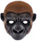 NewL Halloween 3D Tier Halbgesichtsmaske Maskerade Party Cosplay Kostüm für Damen und Herren (Schimpansen)