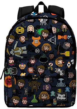 Harry Potter Occult-Mochila HS Fan, Negro, 30 x 43 cm, Capacidad 22 L