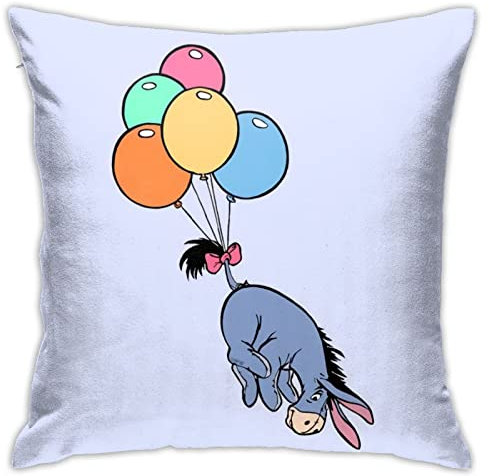 Lawenp Kissenbezug für I-Ah, lustiger Überwurf, süßer Kissenbezug, Leinen-Kissenbezug, Kissenbezug, Heimdekoration, 45,7 x 45,7 cm