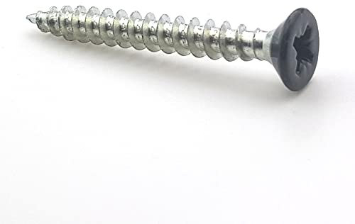 Holzschrauben Senkkopf 4,5 x 25 mm RAL 7016 Anthrazit Pz zn pro 100 Stück