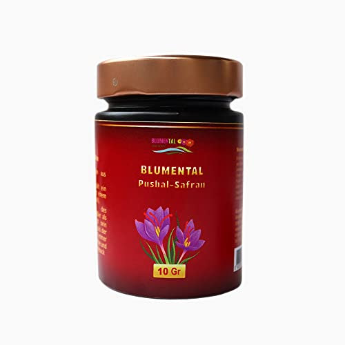 Blumental Pushali Safran, Original Safranfäden, echter Safran mit bester Farbe, Geruch und Geschmack (10 gr)
