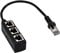 Adaptador de Cable Rj45,Rj45 1 Macho a 3 Hembra Lan Divisor de Cable Ethernet Rj45 Adaptador Red,Cable de Red Rj45,Conector con 3 Puertos,Alargador,Cable de Red Ethernet Lan Conector Transferencia