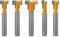 Bestgle 5 pezzi 1/4 di pollice T-Slot Cutter Router Bit Router Bit Set per legno Hex Bolt T-Track Slotting Legno Fresa 1/4 * 5/16, 1/4 * 3/8, 1/4 * 1/2, 1/4 * 7/16, 1/4 * 5/8