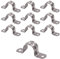 65mm Pipe Strap Clamps, 10 Pcs 304 Stainless Steel Pipe Holder Brackets, Saddle U Shaped Tube Clips for Ducting Plumber Water Pipe