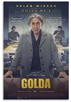 V BY N Golda Poster Vintage Art Cover Room Decor Ästhetische Schlafzimmer Dekor Leinwand Poster für Schlafzimmer 30 x 45 cm ungerahmt