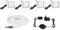 Homeface SENSOMA/DENOMA/NATOMA LED 84 Unterbauleuchte 4er Set SPOT LED Vitrinenbeleuchtung Schrankbeleuchtung Kaltweiss inkl. LED Netzteil 12 V (4er Set - Kaltweiss 6000K)