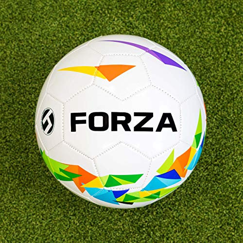 FORZA Garden Football | Lightweight Recreational Ball for Kids with Optional Pumps - Ideal for Garden & School Play [Size 3, 4 & 5] (Size 5 Ball With No Ball Pump, Pack of 1)