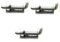 POPETPOP Sprung Bolt Latch 3 Pcs Safety Door Lock Spring Bolt Stainless Steel Bolt Cage Spring Cotter Gate Latches Dog Cage Thicken