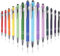 JIANTA 14 Stück Kugelschreiber, Kugelschreiber mit Touchpen, 2 in 1 Soft Click Kuli Metall Kugelschreiber Schwarz, 0,5 mm Spitze(14 Farben)