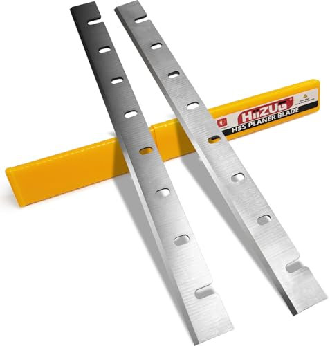 12-1/2-Inch Planer Blades Knives for DeWalt DW733 Planer DW7332 Replacement Blades Thicknesser Planer Parts, HSS 12-1/2 x 1-1/16 x 1/8- 2 pcs