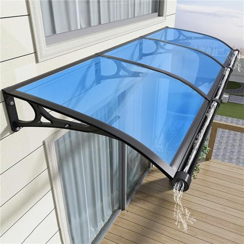 Outdoor Patio Markise Baldachin für Haustür Fenster Garten Veranda Deck UV Regen Schnee und Sonnenlicht Schutz