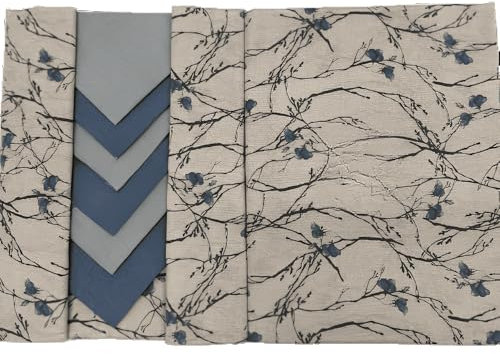 Ruoccohome Servizio da Tavola da 12 Posti, Tovaglia Rettangolare con Tovaglioli 100% Cotone, Made in Italy, Misure 150x240 cm 12 coperti tov.03