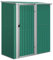 KOIECETA Geräteschuppen Gerätehaus Gartenhaus Garten Werkzeug Schuppen Lagerschuppen Geräteschrank Grün 180,5x97x209,5 cm Verzinkter Stahl