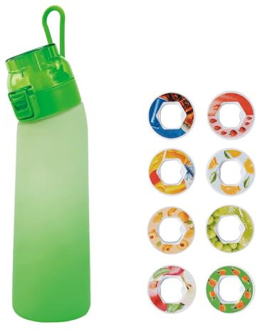 Générique Air Gourde Up 700ML, Bouteille Air Gourde Up Gourde Sport Paille avec 8 Stochastique Pods de Gout Gourde Aromatisée Air Gourde Up Tritan Water Bottle Fitness (1)