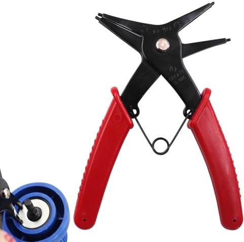 Tongs Spren -ring, pinces de distance | Pince à anneau de sécurité à double fonction, saupoudrés de longueur et et anneaux de sécurité anneau externes, acier