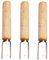 VANZACK 3 Pezzi talee di mais kitchen gadgets forchettone barbecue kit bbq accessori per barbecue pannocchia Forks attrezzi barbecue utili forchette da frutta forchetta da frutta Di legno