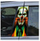 PGVXEM Confezione da 2 Adesivi in ​​Vinile Impermeabile a Tema Joker for Auto, Set di Adesivi for Auto, Adesivi in ​​PVC AntiGraffio, Adatti for Il Montante B dell'auto.