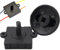 3 velocità, 4 posizioni Sostituzione dell'interruttore rotante DC 12V 13A ABS 3 velocità con foro di installazione per riscaldatore/soffitto/ventola oscillante, ventola