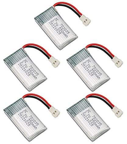 Haofy Control Remoto Batería UAV Accesorios de Batería de Drones Compactos y Portátiles para Hubsan X4 5pcs
