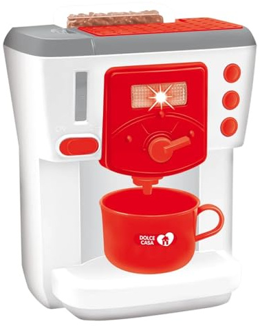 Macchina del Caffe Giocattolo per Bambini Macchinetta da Caffè per Bambini con Effetti Luminosi Sonori Scorrimento Acqua Caffettiera Macchina Caffè Cucina Giocattolo per Bimbi Caffettiera