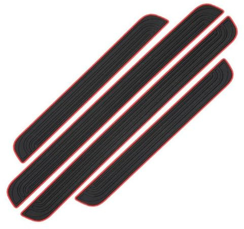 Auto Einstiegsleisten Schutzfolie für VW Golf VIII VI V IV III II I MK 8 7 6 5 4 3 R GTE/GTI/GTD/Clubsport 45, Gummi Türschweller Schutz Leisten Anti Scratch Trittschutzstreifen Aufkleber Zubehör