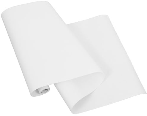 Toyvian Rouleau de papier à dessin 70g 44x10m papier calque blanc lisse, rouleaux pour croquis, peinture et projets DIY, adapté pour enfants et travaux manuels en école