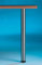 Naber Standard 6/71. Support pied, Acier inox mat