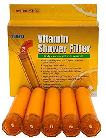 Vitamin Shower Refill Filter - 5 Pack by SONAKI inc