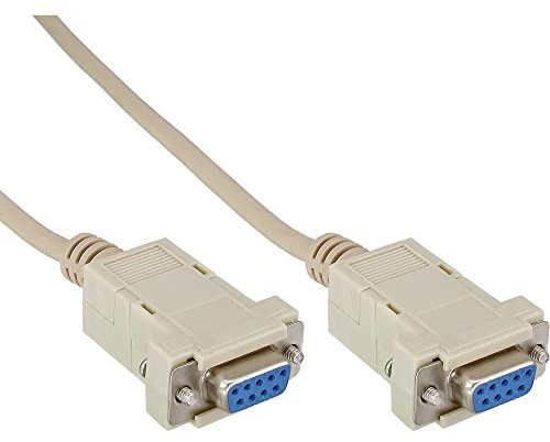 InLine 12222C Nullmodemkabel, 9pol Buchse / Buchse 2m, geklippt