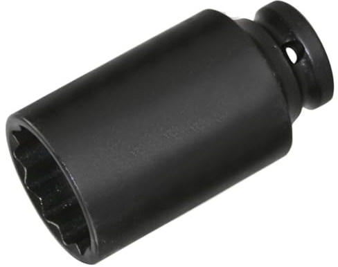 SW-Stahl 10191L Antriebswellen-Steckschlüssel SW30, 12-Kant, 1/2 Zoll | Robuster Impact-Steckschlüsseleinsatz für Schlagschrauber, 12.5 mm Antrieb, spezialgehärteter Chrom-Molybdän-Stahl