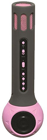 Denver KMS-10 Wireless Bluetooth Karaoke Microphone Pink | Connect to PC/Tablet/iPhone/iPad/Android phone