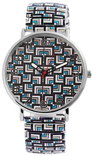 Donna Kelly Damen–Uhr Zugarmband Edelstahl Leuchtzeiger Analog Quarz 1700048